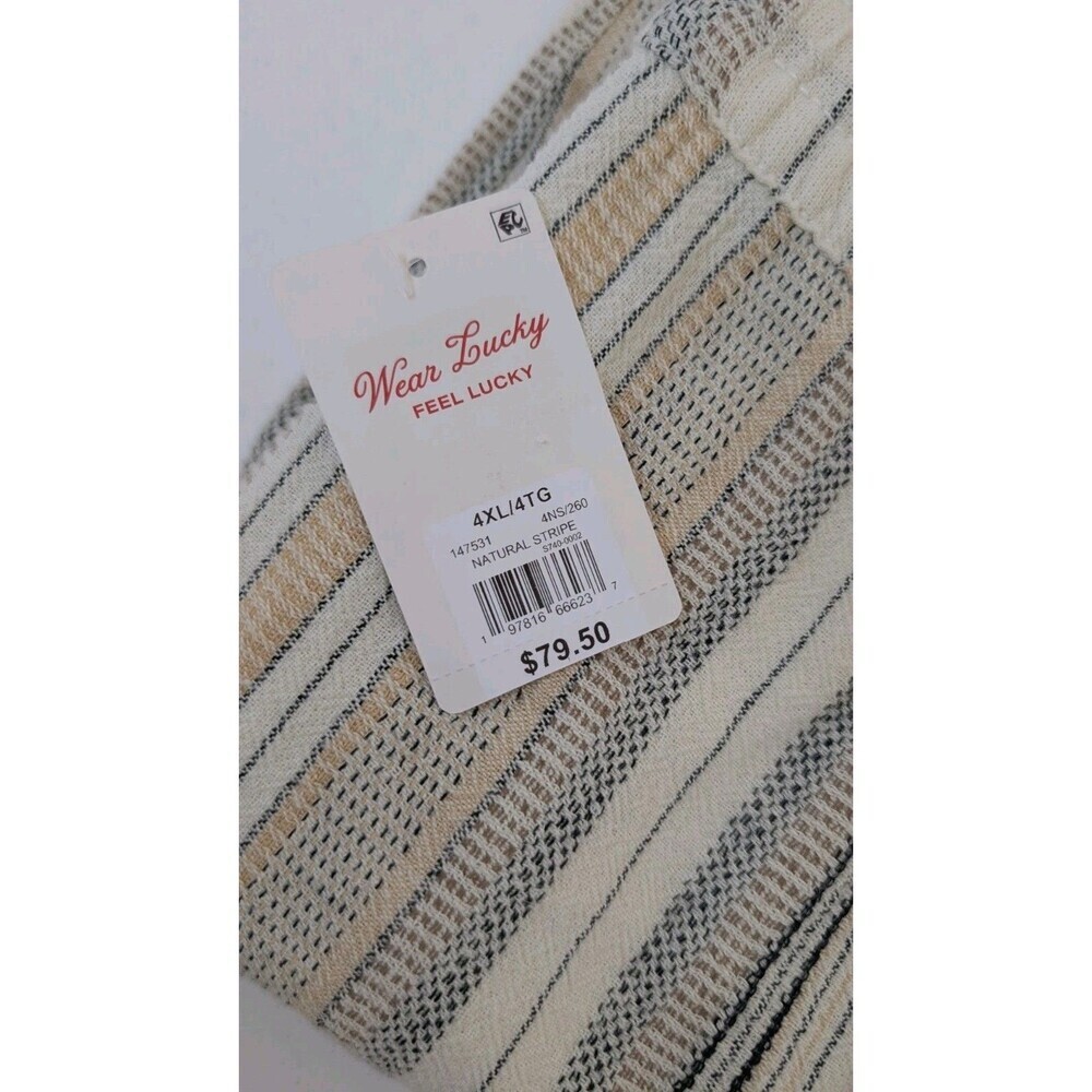 Lucky Brand Men’s Pull On Shorts 4XL Elastic Waist Drawstring Cotton NWT - Picture 3 of 9